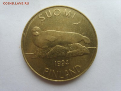 с Рубля.Фины 5 марок.Тюлень.1994г.5.11.15 до 22-00. - S8300886.JPG