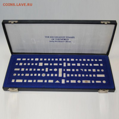 Набор слитков "100 величайших марок мира" 1981г. Ag. - 303402_2