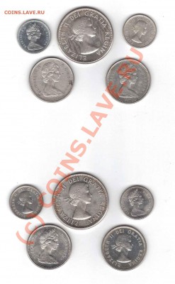 Канада. Серебро. Мелочь. 50, 25, 10 центов - мелочь2