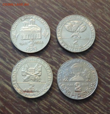 БОЛГАРИЯ - 2 л. 1300 лет Болгарии наб. 4 шт. до 8.11, 22.00 - Болгария наб. 4 шт.