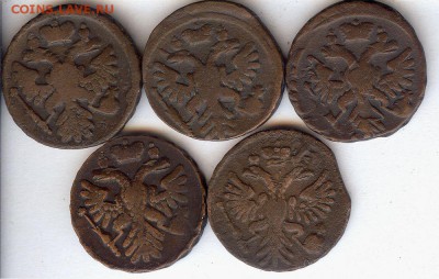 Деньга 1731-1740 гг (5шт )До 6.11.2015. в 22- 00 по мск - 028