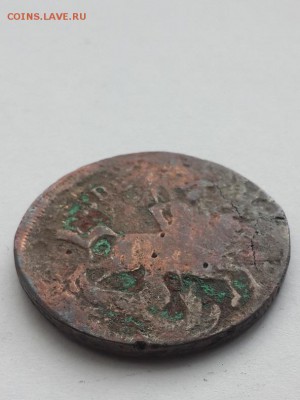 2 копейки 1758 номинал над гербом. - 2 копейки 1758 В  (4)