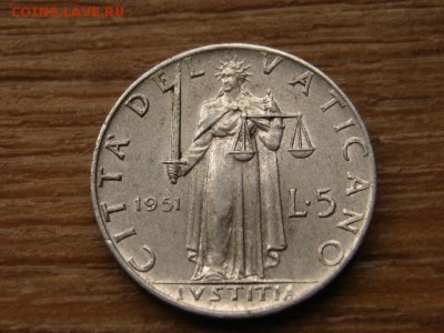 Ватикан 5 лир 1951 до 05.11.15 в 21.00 М - IMG_0828.JPG