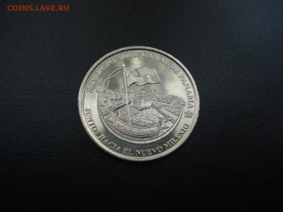 Панама 1 бальбоа 2004 г. UNC Панамский канал - Панама реверс (1).JPG
