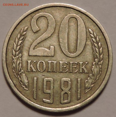 нашел 20 копеек 1981 год видно Буква Р - DSCN0743.JPG