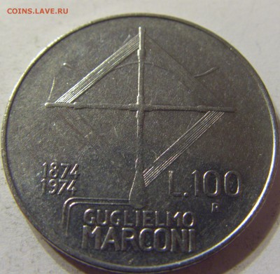 100 лир 1974 год Италия Маркони до 07.11.2015 22:00 МСК - CIMG6904.JPG
