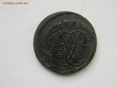 2 коп 1757г  перечекан из крестовика. - Изображение 230