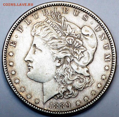 США_серебряный Morgan Dollar 1889; до 04.11_22.18мск - 10419