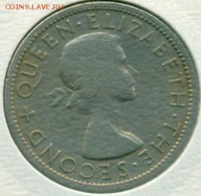 Родезия и Ньясаленд полкроны 1955 до 9.11 22-00 - Монета 2