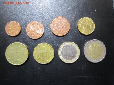 Евро Германия- 1,2,5,10,20,50 центов 1,2 евро - меньше курса - IMG_0027