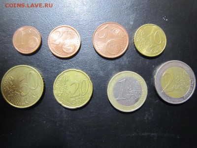 Евро Германия- 1,2,5,10,20,50 центов 1,2 евро - меньше курса - IMG_0026