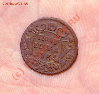 Денга 1749, полушка 1734, копейка 1801ЕМ - DSC02216.JPG