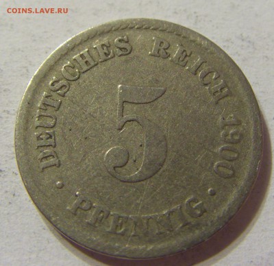 5 пфеннигов 1900 год А Германия до 08.11.2015 22:00 МСК - CIMG7224.JPG