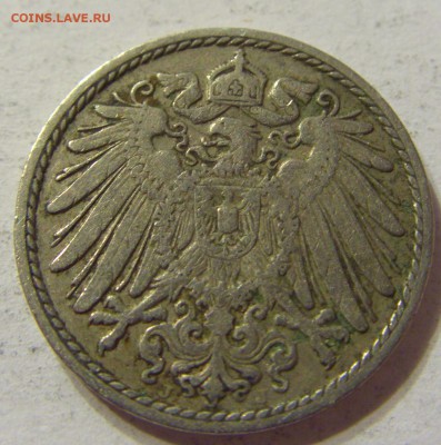 5 пфеннигов 1905 год J Германия до 08.11.2015 22:00 МСК - CIMG7229.JPG