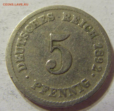 5 пфеннигов 1892 год G Германия до 08.11.2015 22:00 МСК - CIMG7232.JPG