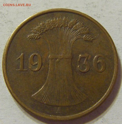 1 пфенниг 1936 год А Германия до 08.11.2015 22:00 МСК - CIMG7314.JPG