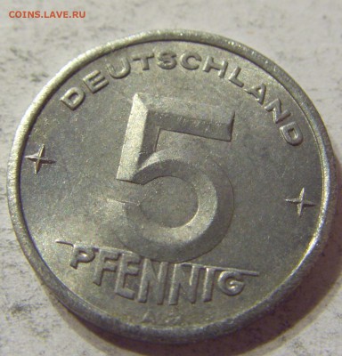 5 пфеннигов 1949 год А Германия ГДР до 08.11.2015 22:00 МСК - CIMG7596.JPG
