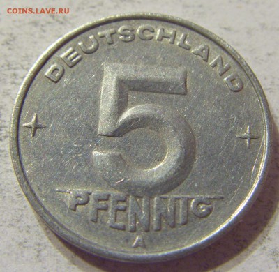 5 пфеннигов 1950 год А Германия ГДР до 08.11.2015 22:00 МСК - CIMG7600.JPG