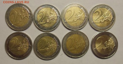Юбилейные 2 евро 8 штук с номинала - 2.JPG