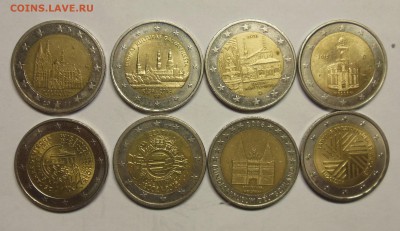 Юбилейные 2 евро 8 штук с номинала - 1.JPG
