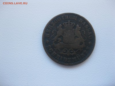 НАССАУ,1 крейцер 1862г(тираж 610000шт)!до 6.11.2015 - IMG_8896.JPG