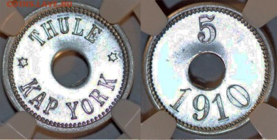 Гренландия, 10 Крон 1922 г.,PCGS MS 64+ - 1