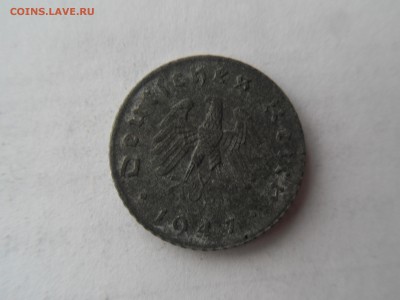 с Рубля ГЕРМАНИЯ СОЮЗНИКАМИ 5 пфеннигов 1947г "А" 12.11.2015 - SDC16949.JPG