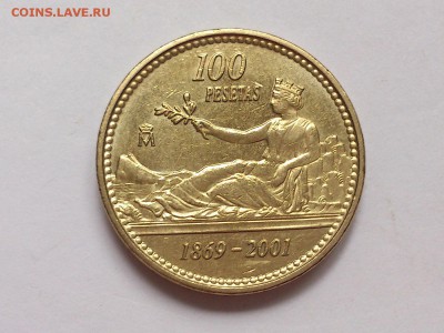 100 ПЕСЕТ  2001 г. ПОСЛЕДНИЙ ВЫПУСК . ИСПАНИЯ. 10.11 в 22-00 - DSC_8828