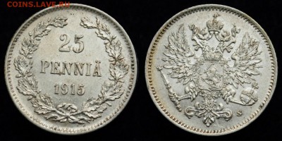 25 пенни 1915г.  aUNC   ---10-11-15 в 22-00--- - Самара_25п1915