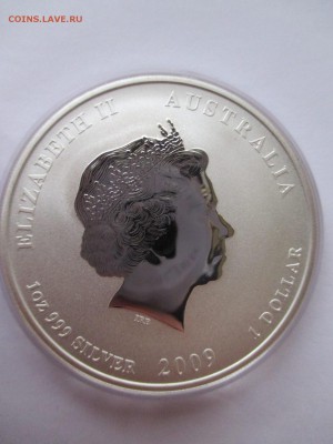 1 $ Австралия ГОД БЫКА С ЗОЛОЧЕНИЕМ 1 УНЦИЯ 999 СЕРЕБРА - IMG_0062.JPG