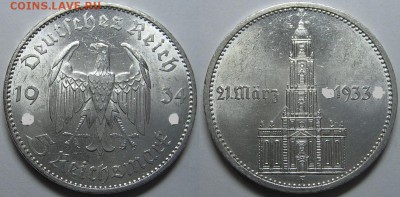 5 RM 1934 Е                        (кирха без даты) - оценка - 5 RM 1934 A.JPG