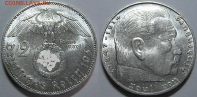 5 RM 1934 Е                        (кирха без даты) - оценка - 2 RM 1937 J.JPG