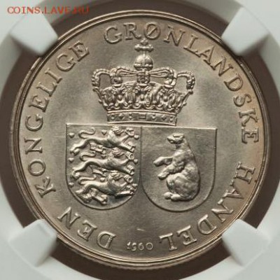 Гренландия, 10 Крон 1922 г.,PCGS MS 64+ - 1