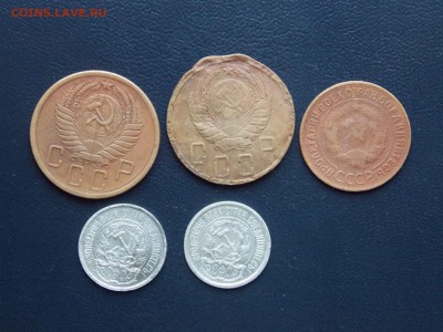 лот монет   10коп.22,23г.   5коп.45,56г.   3коп.30г. (5шт) - советы1