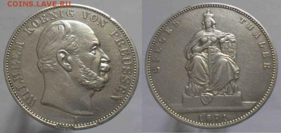 Пруссия ,талер,1871г до 11.11 22-00 мск - 3eulDUh2amw