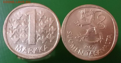 Финляндия 1 марка 1967г до 11.11 22-00 мск - Nrd50TKJMiU