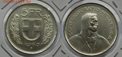 Швейцария 5 франков 1969г до 11.11 22-00 мск - MNvq8-kQ2mQ