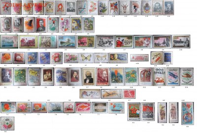 ФИКС. СССР. Негашеные марки 1961-1991 г. по 5 р. - ФИКС СССР. Негашеные по 5р.