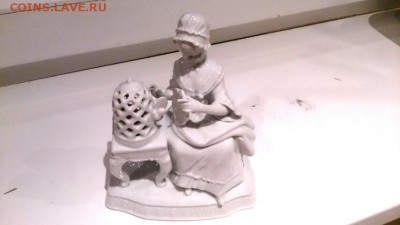Немецкая Фарфоровая Статуэтка Девушка с Клеткой - 2015110821220600