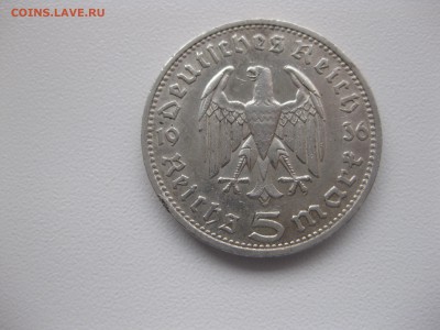 РЕЙХ,5 марок 1936D(Гинденбург)!до 13.11.2015 - IMG_9360.JPG
