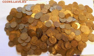 Лот монет 3 и 5 копеек 1961-1991гг. 2,5 кг. - DSCN2655