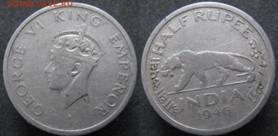2 рупии 1946: до 17.11.15 в 22.00 - 2  Брит Индия пол рупии 1946     491