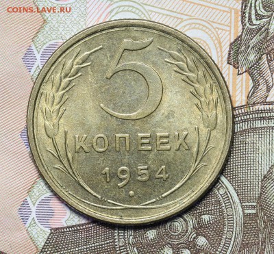 5 копеек 1954 штемпельный блеск до 17.11 - 23:00 - AU236986.JPG