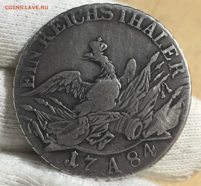 Пруссия талер 1784 года на подлинность и оценку. - 3