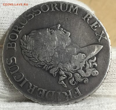 Пруссия талер 1784 года на подлинность и оценку. - 2