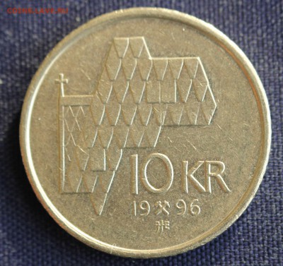 С 1 руб. НОРВЕГИЯ 10 крон 1996г. HARALD V до 18.11.15г. в 22 - IMG_8760.JPG