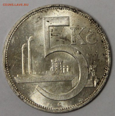 5 крон 1929 Чехословакия серебро до 16.11 - IMG_4724.JPG