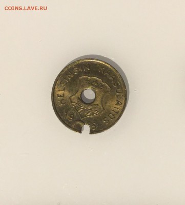 Жетон 1948 Газ Хельсинки Финляндия до 18.11 в 22-00 по Мск - image