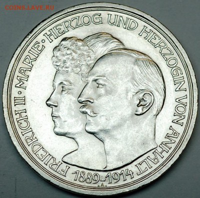Германия. Анхальт-Дессау_памятные 3 марки 1914; 13.11_22.04м - 10627