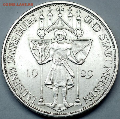 Германия_3 рейхсмарки 1929(Е) "Майсен"; до 13.11_22.08мск - 10624